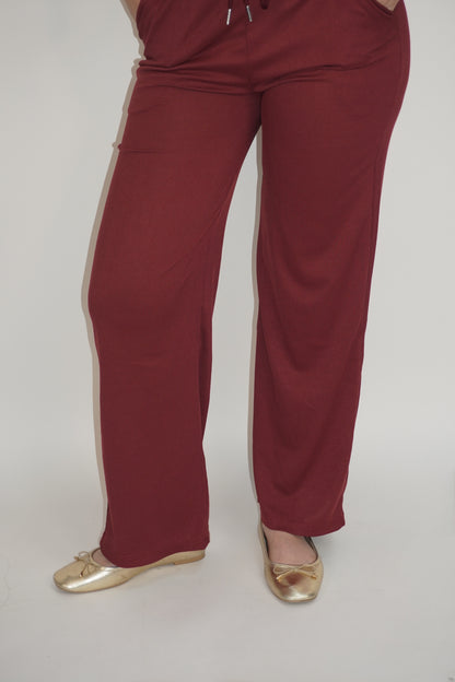 Adjustable Pocket Wide Leg Pants