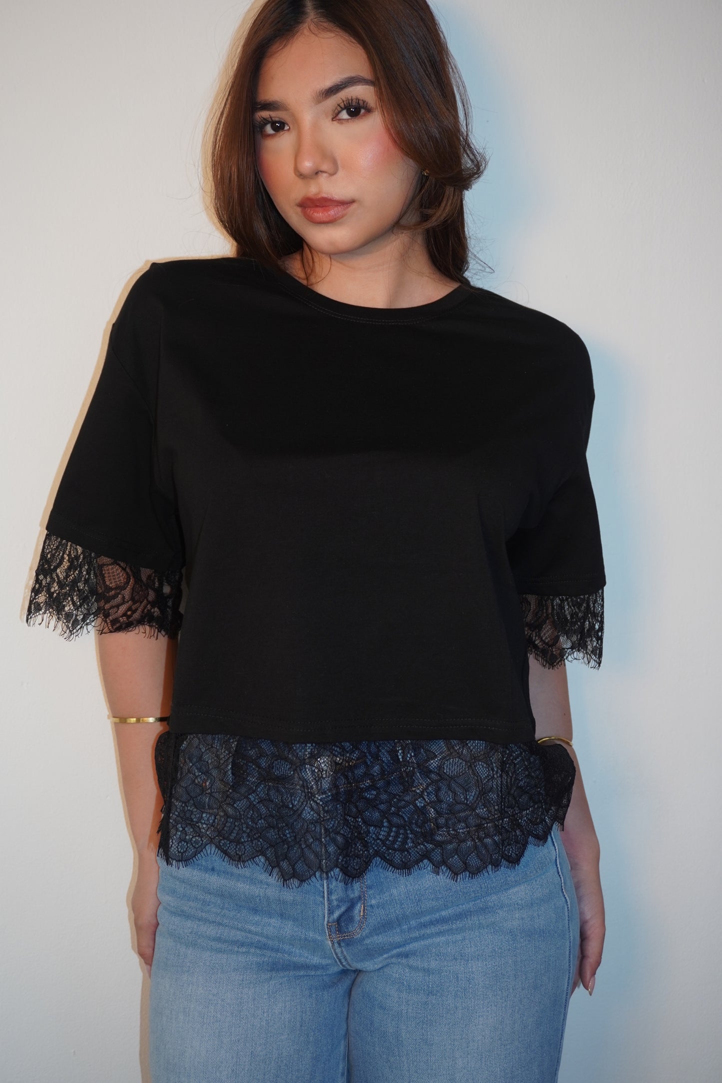 Basic T Shirt But Not Basic With Lace