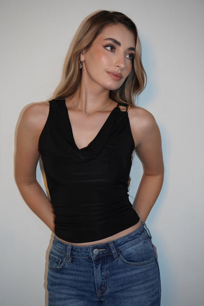 Asymmetrical Mesh Multiways Blouse