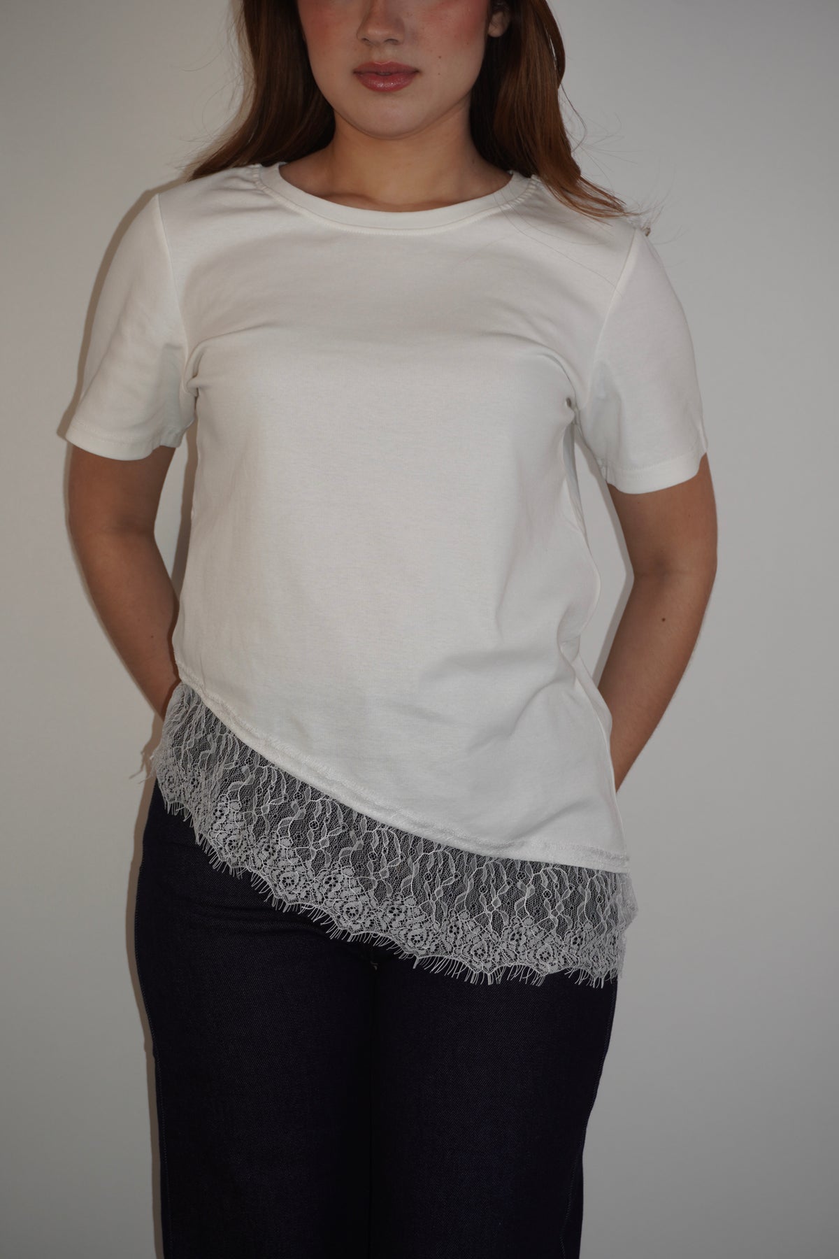 Cami T-Shirt With Lace