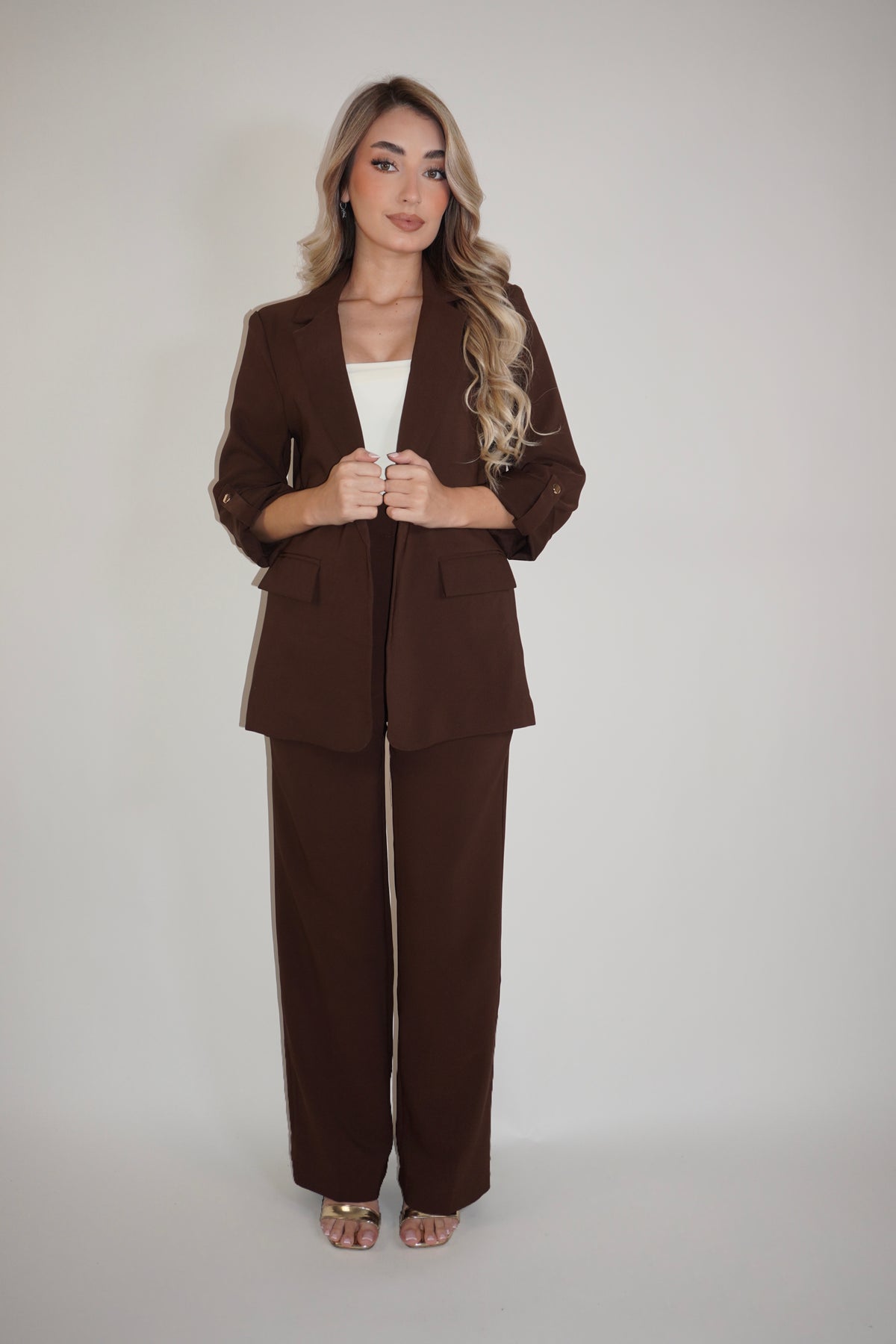 Casual Blazer And Pants Suit