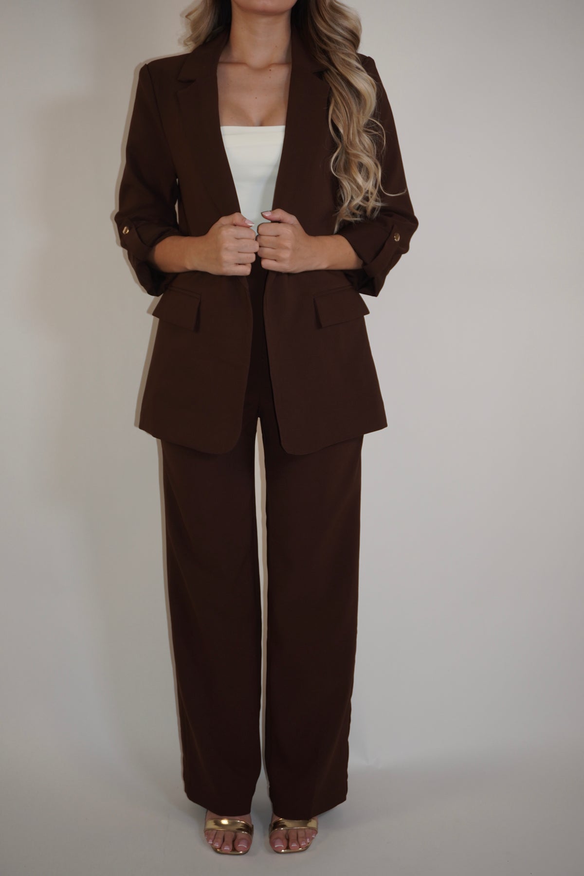 Casual Blazer And Pants Suit