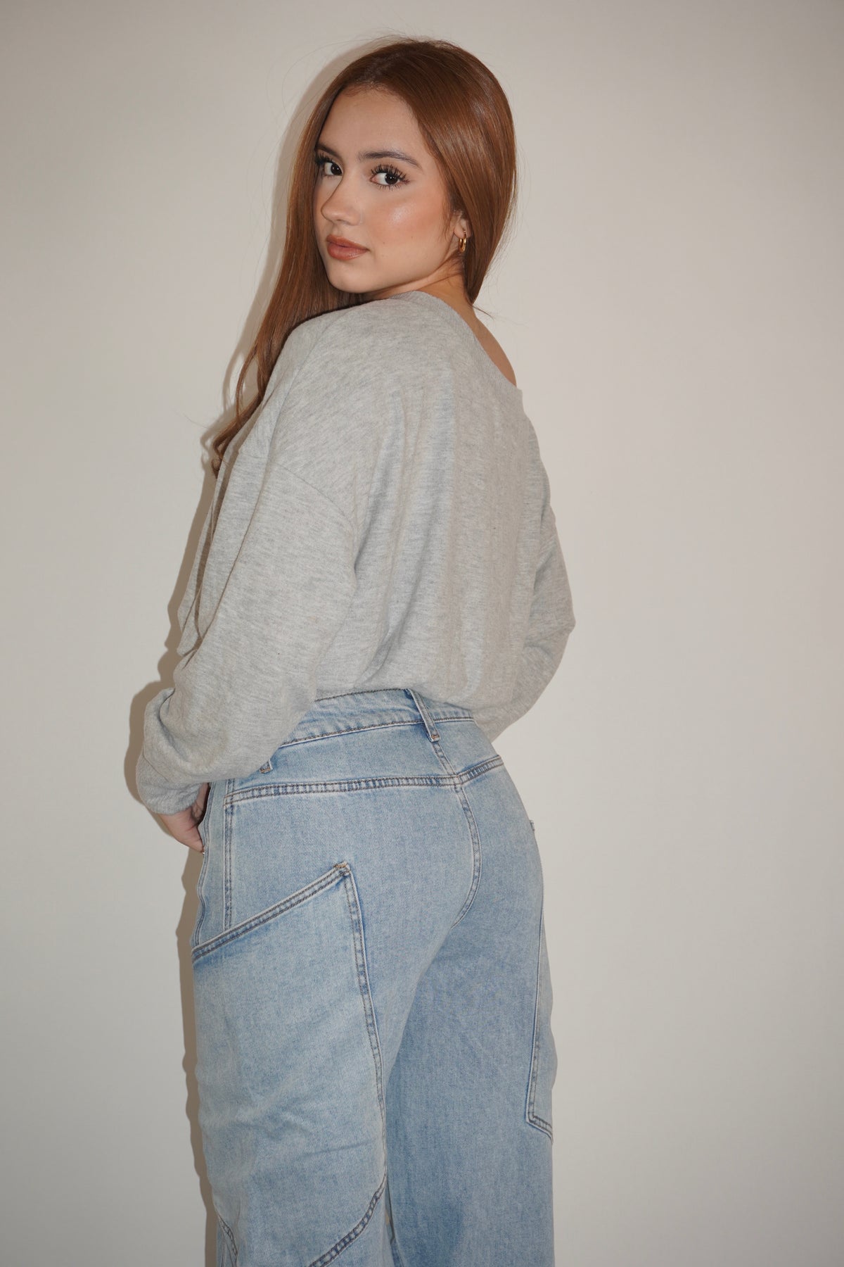 Off-The Shoulder Knit Sweater
