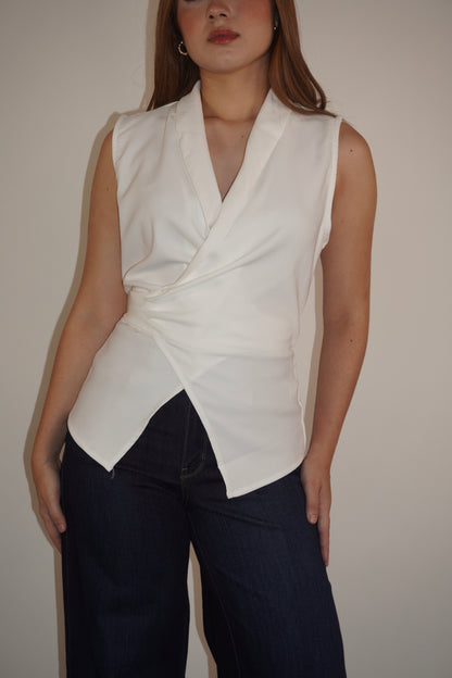 Sleeveless Font Tie Vest Top
